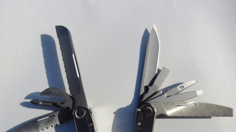 Unfolded Leatherman tool