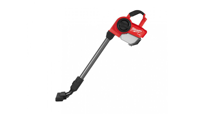 milwaukee black and red Compact Cordless Hand Vacuum on a white background