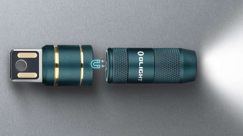 An Olight iMini 2 mini keychain flashlight