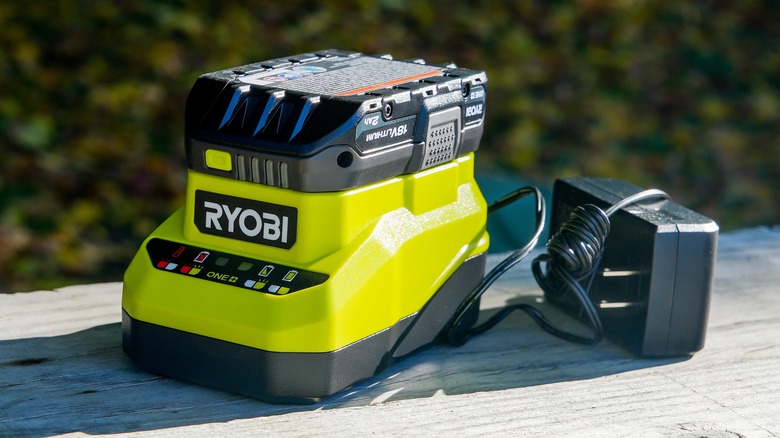 Ryobi brand battery charging device