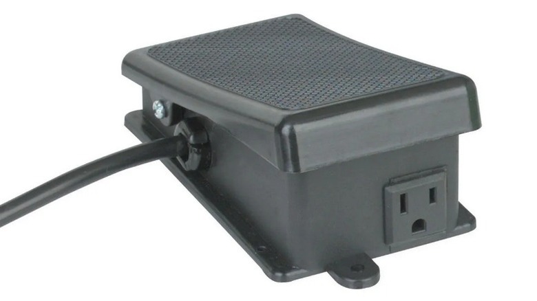 Power Maintained Foot Switch with white background