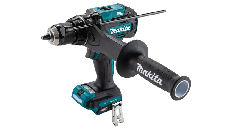 A Makita ½-Inch Hammer Drill Driver against a white background