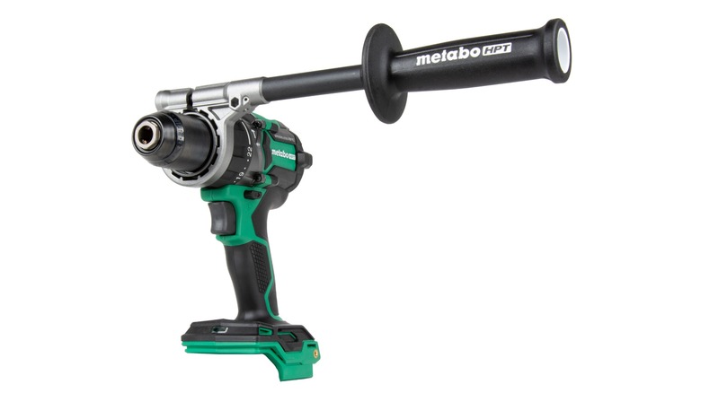 A Metabo ½-Inch Hammer Drill against a white background