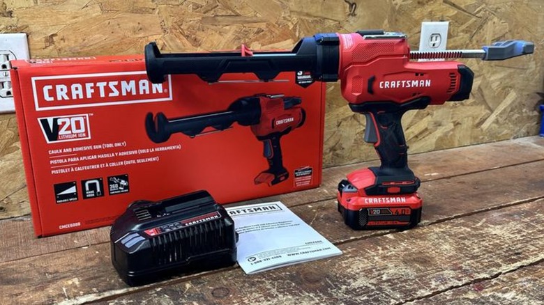 a Craftsman V20 Caulk Gun
