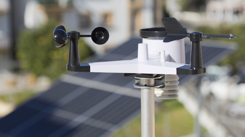 small Weather station on a pole