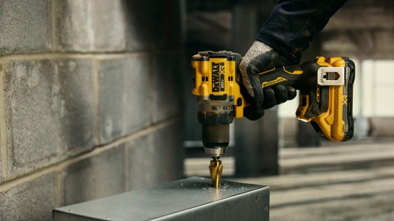 DeWalt 20V Max XR Cordless ½-inch Drill/Driver in use