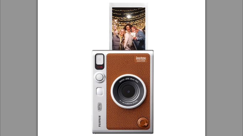 Fujifilm instax digital and print retro camera