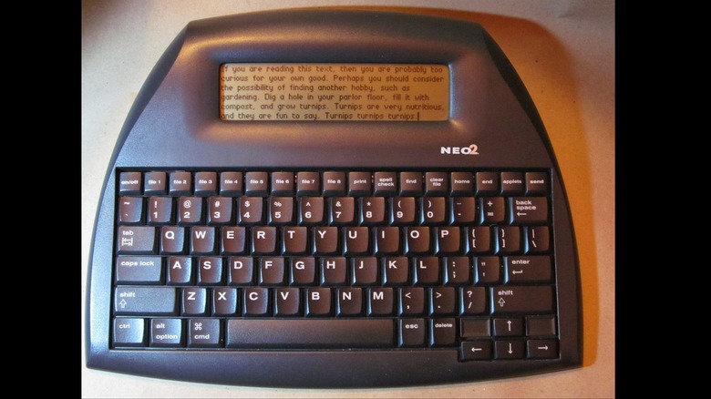 Close up of AlphaSmart Neo 2
