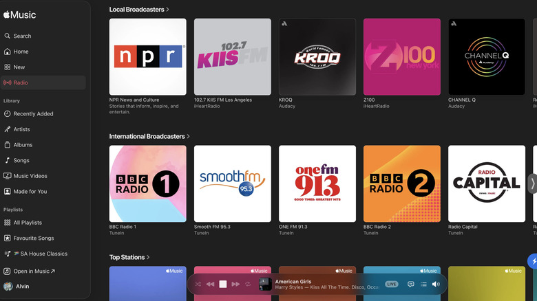 Radio stations in Apple Music