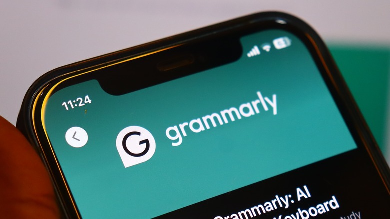 A grammar fixing tool on phone.