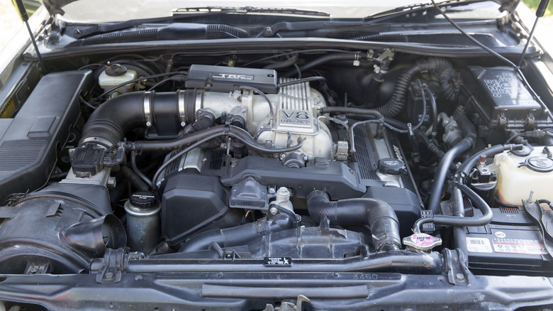 The 1UZ V8 under the hood of a Japanese market Toyota Crown