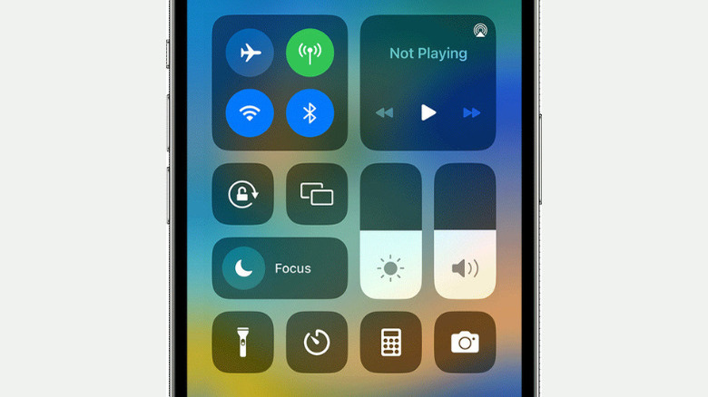 iPhone Control Center