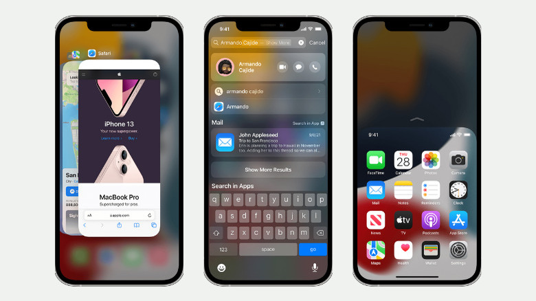 iPhone gestures