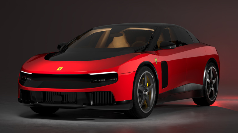 Ferrari Luce on display