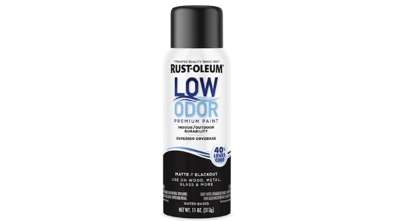 Rust-Oleum Low-Odor Spray Paint can on white background