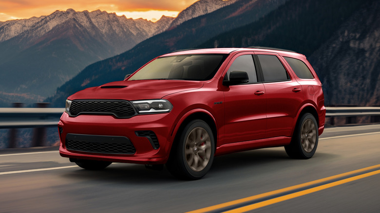 2027 Dodge Durango on a mountain road