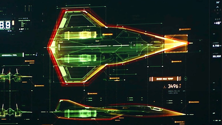 Darkstar blueprint from Top Gun: Maverick