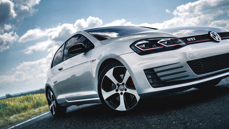 Golf GTI from low angle