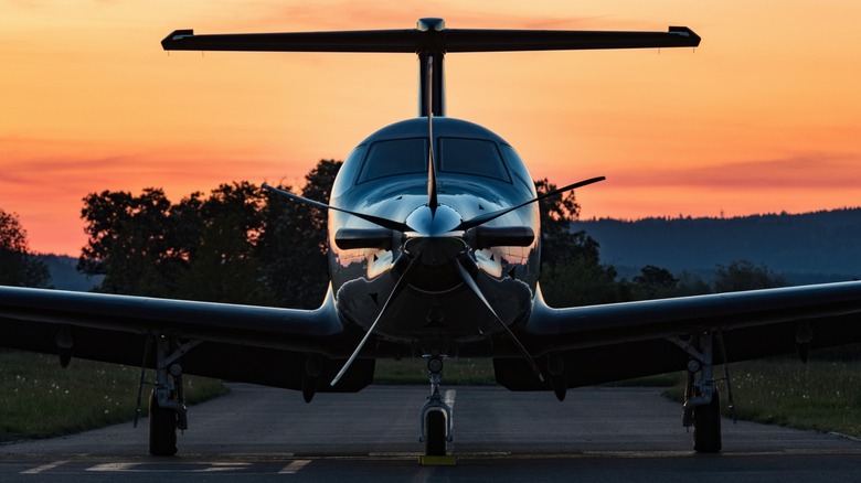 a parked turboprop