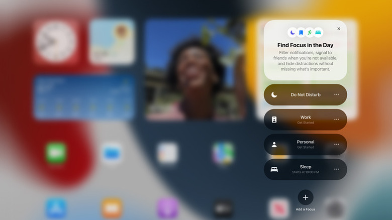 focus mode on ipad