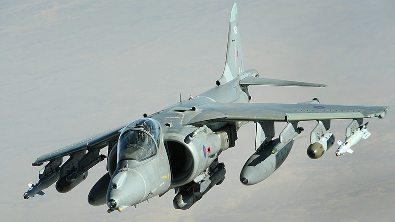 Harrier GR.9 on a combat patrol over Afghanistan