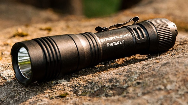 Streamlight ProTac 2.0 on rock