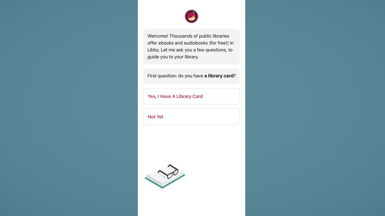 Libby app intro screen