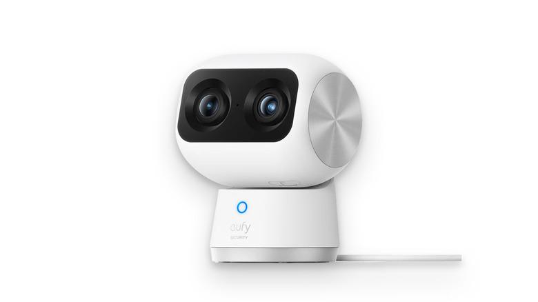 Eufy camera on white background