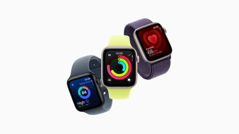 Apple Watch SE on a white background