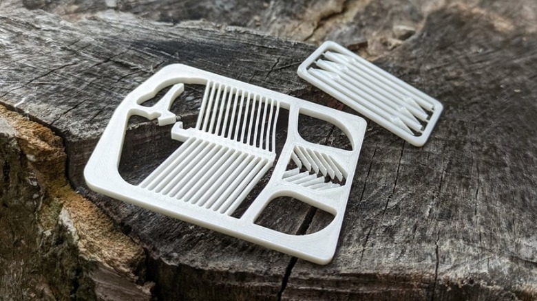 Crossbow Kit Card and arrows on stump