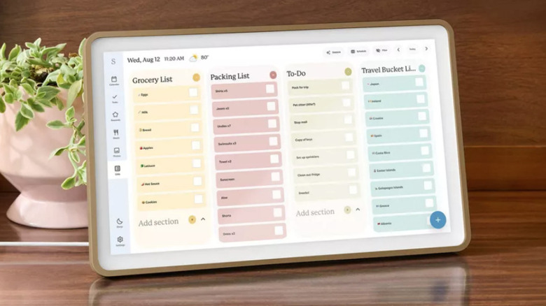 Skylight Calendar 2 on desk