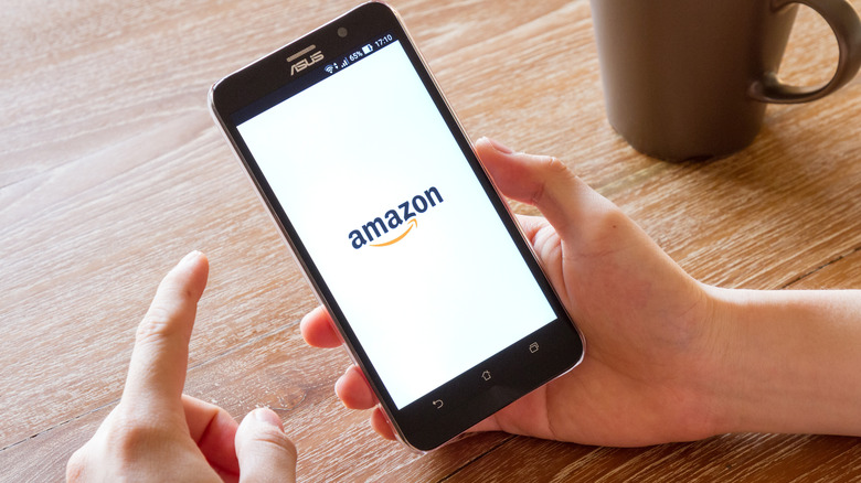 amazon app on mobile phone