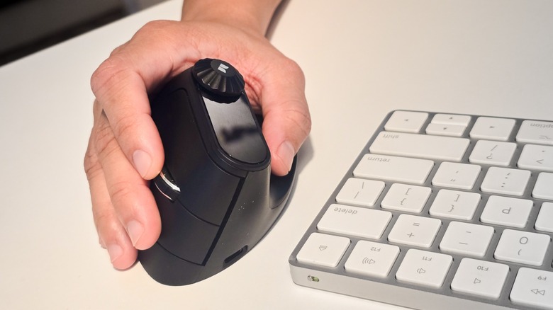 the writer's vertical mouse