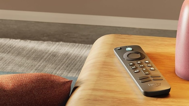Amazon Fire TV Stick HD remote on table
