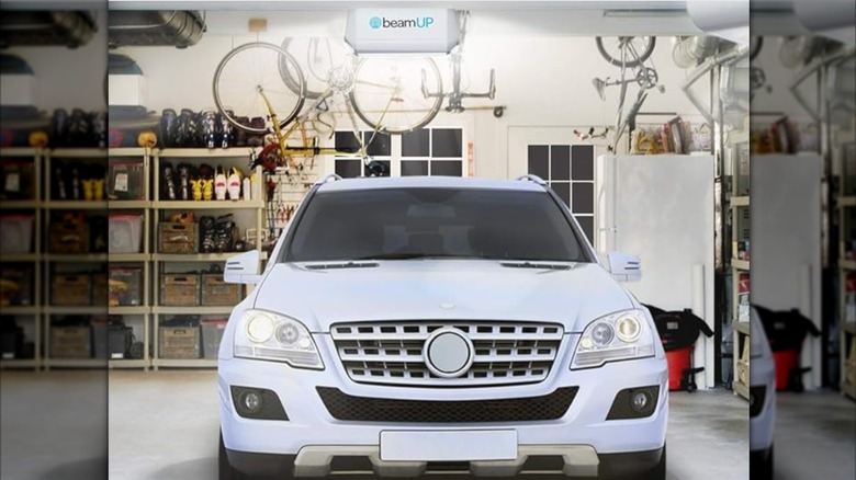 garage with garage door opener