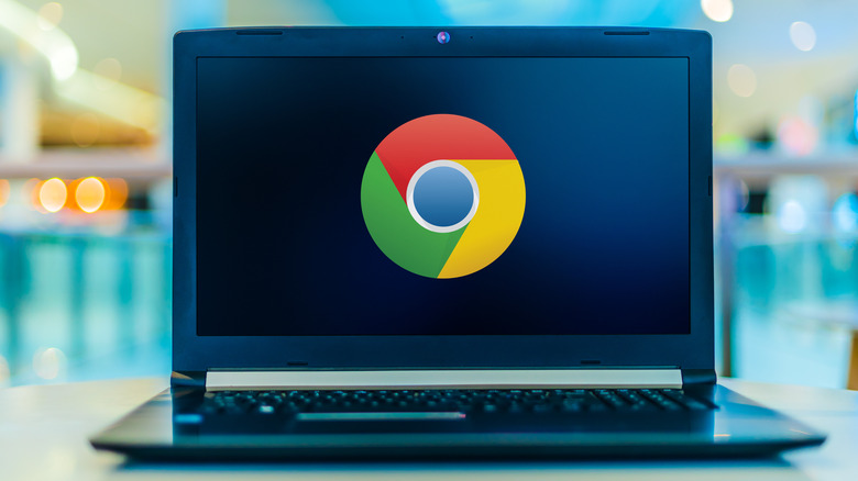 Google Chrome Logo Laptop