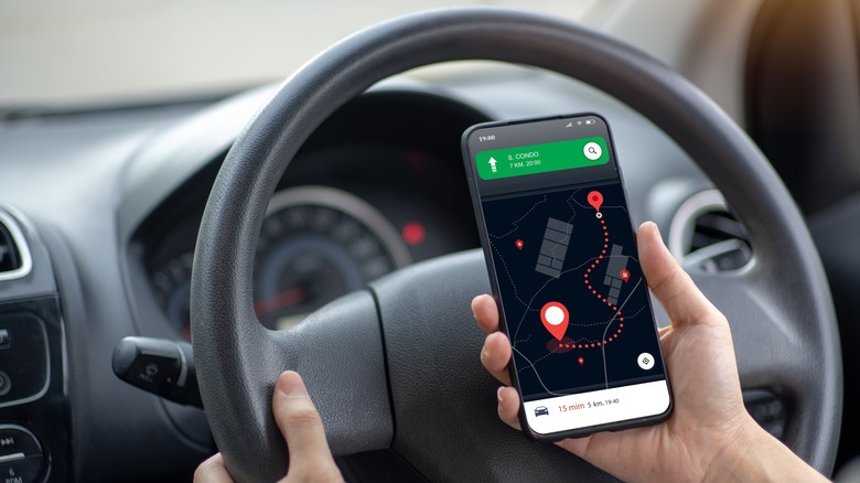 Google Maps on a phone