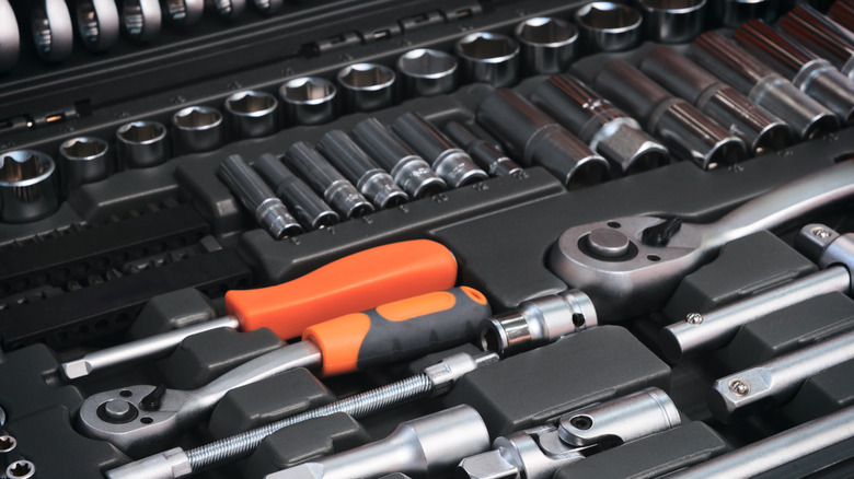 A well-organized tool box