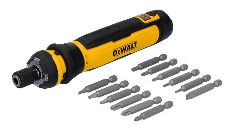 The DeWalt Cordless Screwdriver with bits