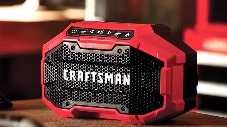 Picture showing Craftsman Bluetooth speaker workshop