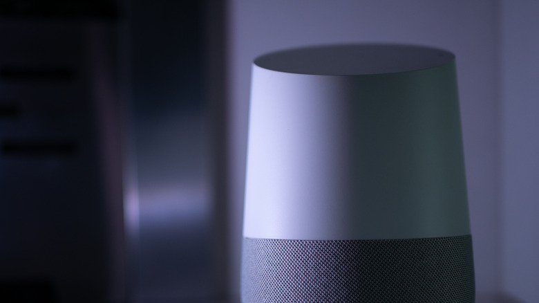google home speaker nighttime
