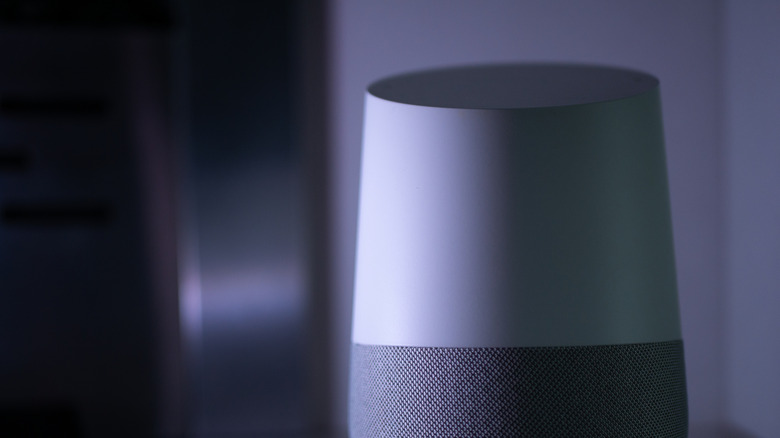 google home speaker nighttime