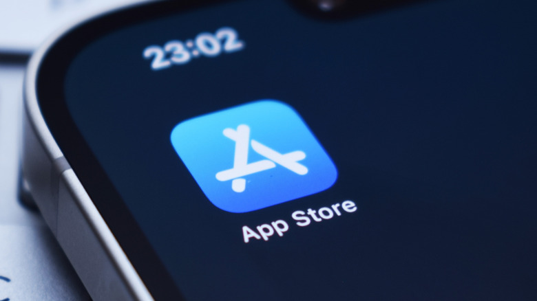 App Store icon is seen on an iPhone.