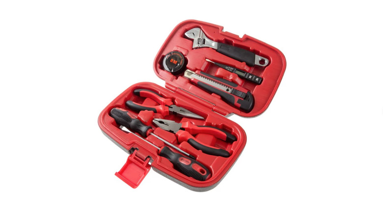 Red Fleming Supply tool set against white background