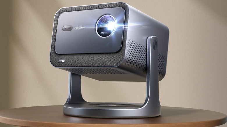 The Hisense C2 Pro 4K Laser Mini Projector