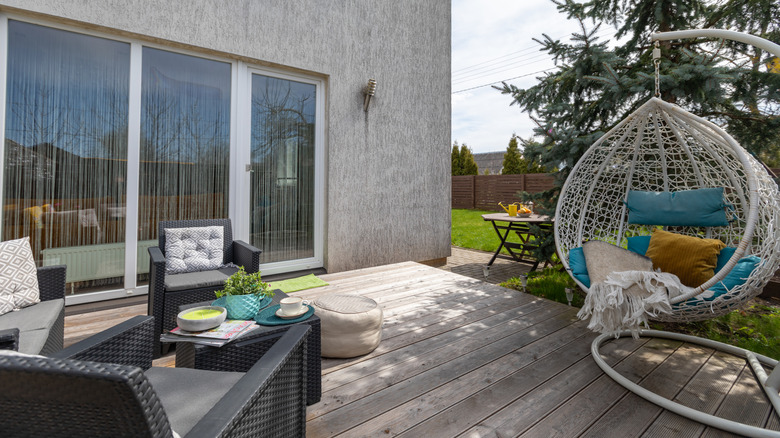 A well-designed garden patio.
