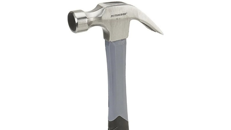 Pittsburgh fiberglass claw hammer against a white background