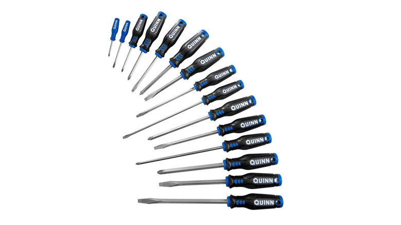 Picture showing Quinn Tools screwdriver set