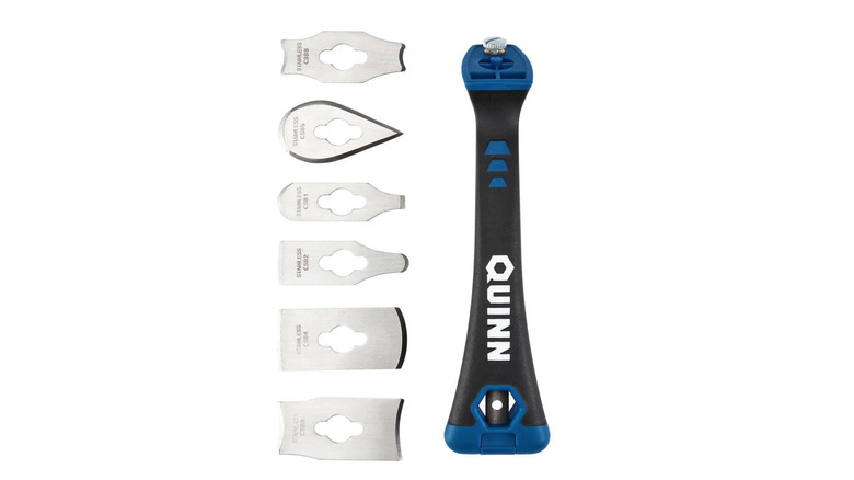 Picture showing Quinn Tools contour scraper