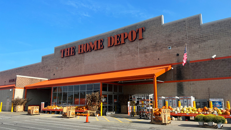 Front view of The Home Depot store